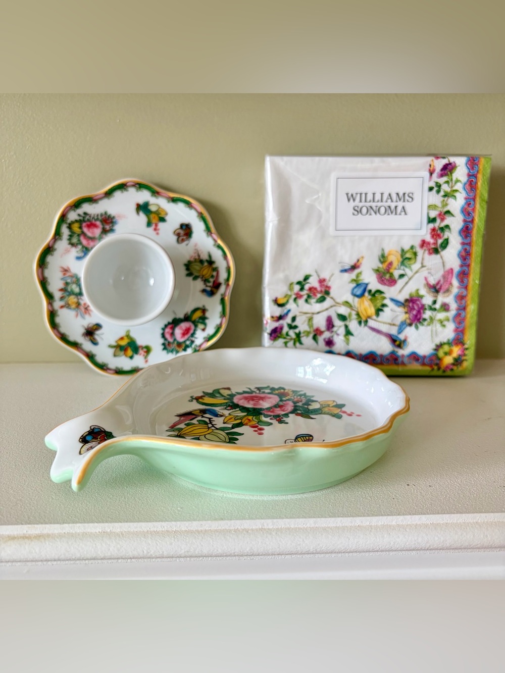 NWT Williams Sonoma Famille Rose set
